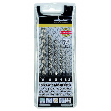 6-DELNI SET SVEDROV HSS COBALT FORTE TM 6, ALPEN