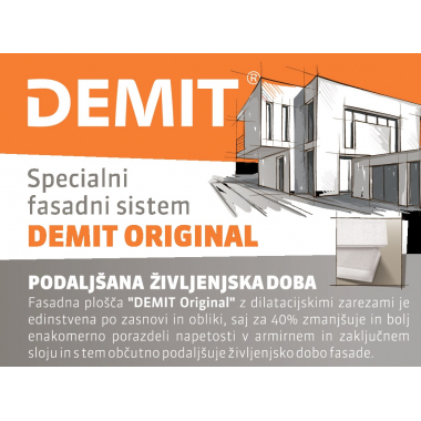 FASADNI SISTEM DEMIT ORIGINAL, DO ZAKLJUČNEGA SLOJA