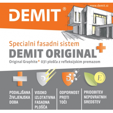 FASADNI SISTEM DEMIT ORIGINAL S PLOŠČO GRAPHITE 032