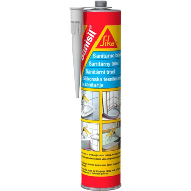 SANITARNI SILIKONSKI KIT SIKA SANISIL, BELI SIKA